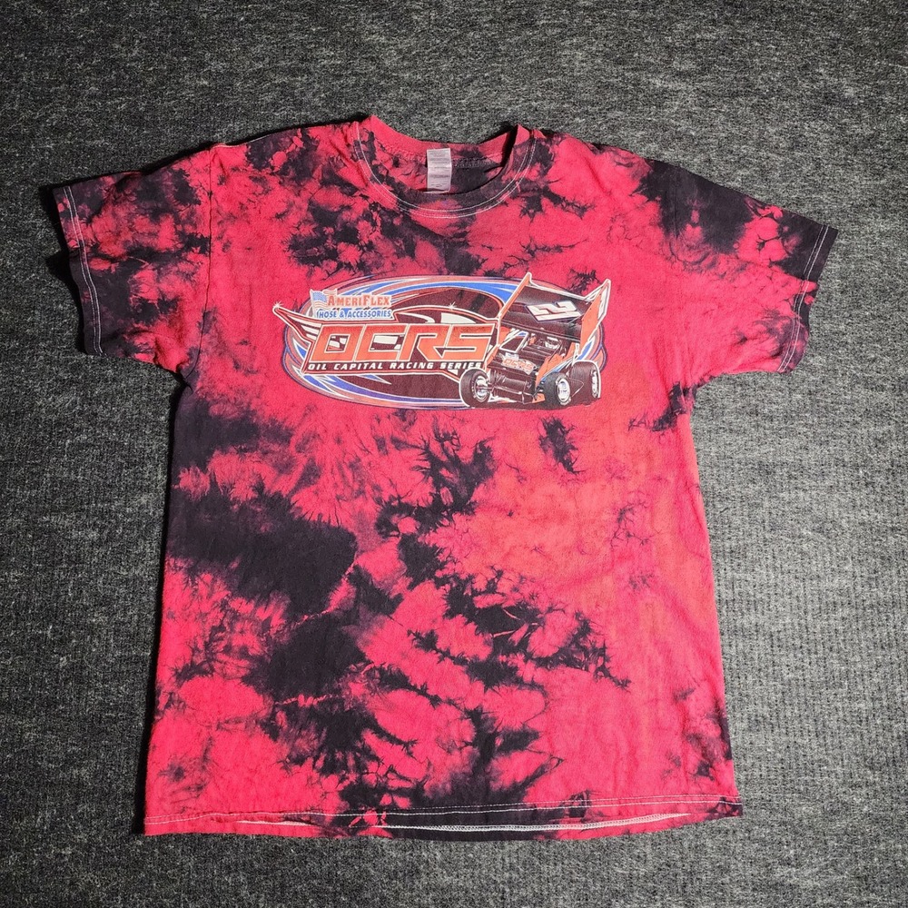 Gildan OCRS Oil Capital Racing Series 2021 Tie Dye T-Shirt Large (D8-1)